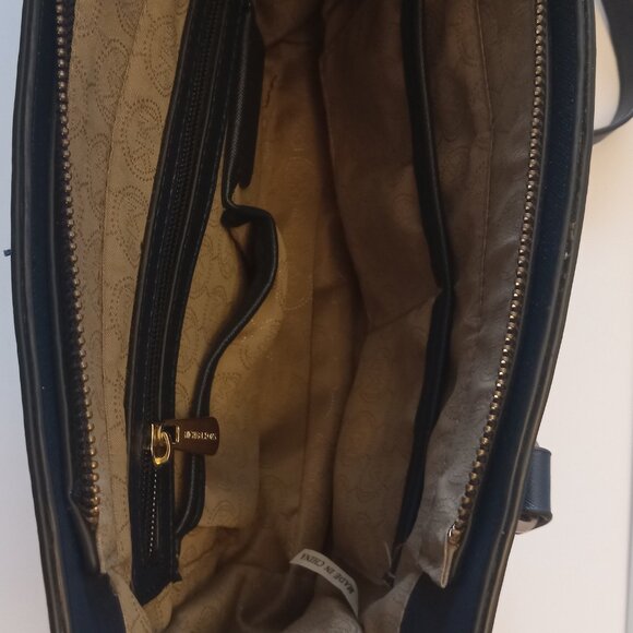 Michael Kors Micro Hamilton Black Leather Crossbody Handbag - Picture 10 of 16